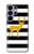 S2794 Black and White Striped Deer Gold Sparkles Case For Samsung Galaxy S26 Ultra