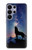 S3555 Wolf Howling Million Star Case For Samsung Galaxy S26 Ultra