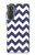 S2345 Navy Blue Shavron Zig Zag Pattern Case For Samsung Galaxy A37