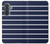S2767 Navy White Striped Case For Samsung Galaxy A37