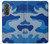 S2958 Army Blue Camo Camouflage Case For Samsung Galaxy A37