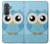 S3029 Cute Blue Owl Case For Samsung Galaxy A37