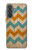 S3033 Vintage Wood Chevron Graphic Printed Case For Samsung Galaxy A37