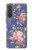 S3265 Vintage Flower Pattern Case For Samsung Galaxy A37