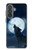 S3693 Grim White Wolf Full Moon Case For Samsung Galaxy A37