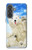S3794 Arctic Polar Bear and Seal Paint Case For Samsung Galaxy A37