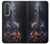 S3972 Burned Acoustic Guitar Graphic Case For Samsung Galaxy A37