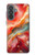 S4012 Red Marble Gold Veins Case For Samsung Galaxy A37