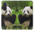 S1073 Panda Enjoy Eating Case For Samsung Galaxy A57