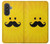 S1145 Yellow Mustache Sun Case For Samsung Galaxy A57