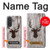 S2505 Reindeer Head Old Wood Texture Graphic Case For Samsung Galaxy A57