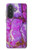 S2907 Purple Turquoise Stone Case For Samsung Galaxy A57