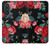 S3112 Rose Floral Pattern Black Case For Samsung Galaxy A57
