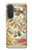 S3145 Antique Constellation Star Sky Map Case For Samsung Galaxy A57