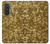 S3388 Gold Glitter Graphic Print Case For Samsung Galaxy A57