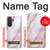 S3482 Soft Pink Marble Graphic Print Case For Samsung Galaxy A57