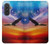S3841 Bald Eagle Flying Colorful Sky Case For Samsung Galaxy A57