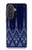 S3950 Textile Thai Blue Pattern Case For Samsung Galaxy A57