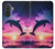 S3980 Dolphin Sunset Milky Way Case For Samsung Galaxy A57