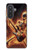 S3984 Fire Skeleton Playing Guitar Case For Samsung Galaxy A57