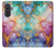 S4001 Multicolored Abstract Lilac Emerald Case For Samsung Galaxy A57