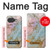S3717 Rose Gold Blue Pastel Marble Graphic Printed Case For Google Pixel 10a