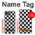 S1611 Black and White Check Chess Board Case For iPhone 17e