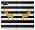 S2794 Black and White Striped Deer Gold Sparkles Case For iPhone 17e