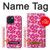 S4097 Pink Floral Seamless Pattern Design Case For iPhone 15