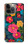 S4105 Vibrant Colorful Floral Pattern Case For iPhone 13