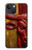 S4098 Span Bull Carved Artwork Case For iPhone 13 mini