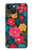 S4105 Vibrant Colorful Floral Pattern Case For iPhone 13 mini