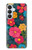 S4105 Vibrant Colorful Floral Pattern Case For Samsung Galaxy S26 Plus