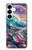 S4084 Rainbow Ocean Wave Fantasy Case For Samsung Galaxy S25 Plus