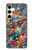 S4085 Cosmic Spaceship Psychedelic Art Case For Samsung Galaxy S24 FE
