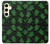 S4087 Cute Green Ghost Cartoon Pattern Case For Samsung Galaxy S24