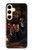 S4102 Vintage Skull Tavern Artwork Case For Samsung Galaxy S24