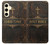 S4109 Vintage Antique Bible Book Cover Art Case For Samsung Galaxy S24