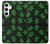 S4087 Cute Green Ghost Cartoon Pattern Case For Samsung Galaxy S24 Plus