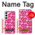 S4097 Pink Floral Seamless Pattern Design Case For Samsung Galaxy S23