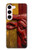 S4098 Span Bull Carved Artwork Case For Samsung Galaxy S23