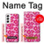 S4097 Pink Floral Seamless Pattern Design Case For Samsung Galaxy S22