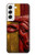 S4098 Span Bull Carved Artwork Case For Samsung Galaxy S22