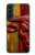 S4098 Span Bull Carved Artwork Case For Samsung Galaxy S22 Plus