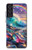 S4084 Rainbow Ocean Wave Fantasy Case For Samsung Galaxy S21 FE 5G