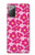 S4097 Pink Floral Seamless Pattern Design Case For Samsung Galaxy Note 20