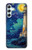 S4092 Moonlit Lighthouse Coastal Painting Case For Samsung Galaxy A34 5G