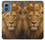 S4093 Royal Lion Portrait Artwork Case For Motorola Moto G Play 4G (2024)