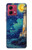 S4092 Moonlit Lighthouse Coastal Painting Case For Motorola Moto G84