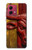 S4098 Span Bull Carved Artwork Case For Motorola Moto G84